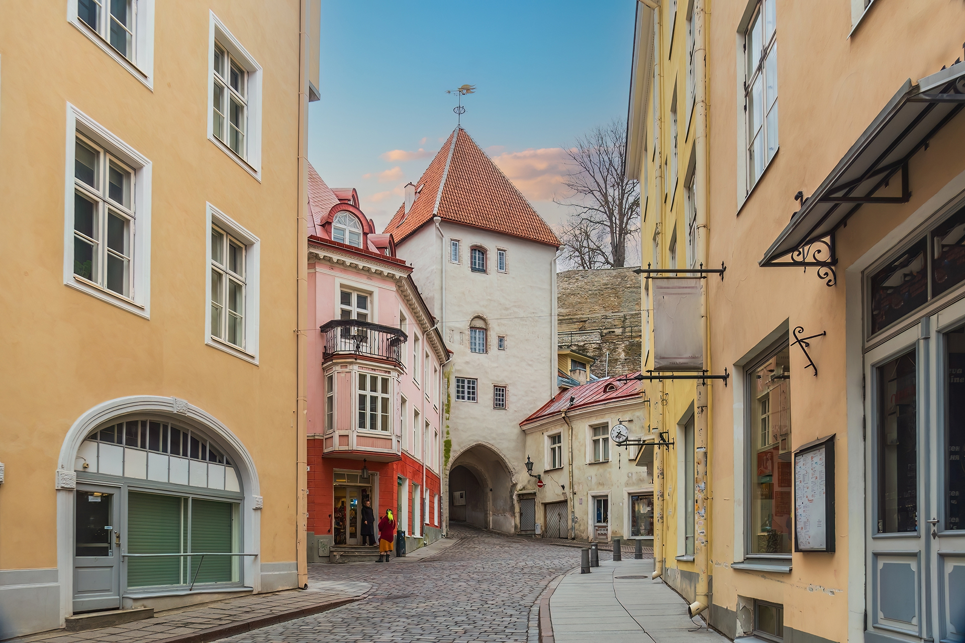 Вулички міста, старий Таллінн, Естонія